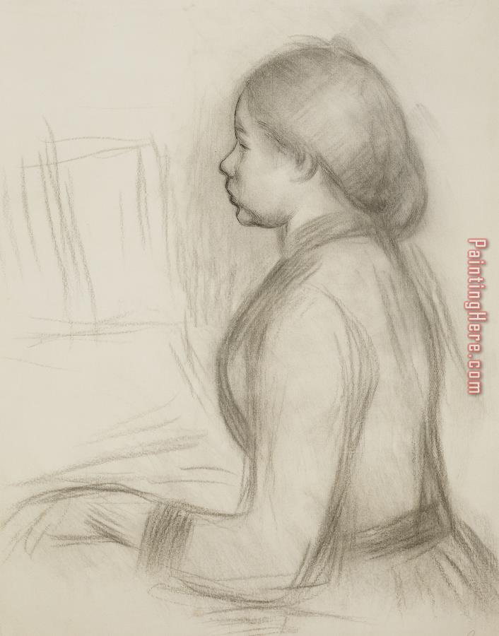 Pierre Auguste Renoir Study Of A Young Girl At The Piano